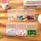 24 Packs Small Clear Plastic Beads Storage Containers Box with Hinged Lid for Storage of Small Items, Crafts, Jewelry, Hardware (2.5 x 1.7 x 0.8 Inches)